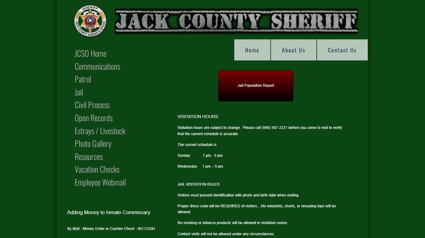Inmate Information - Jack County Sheriff's Office